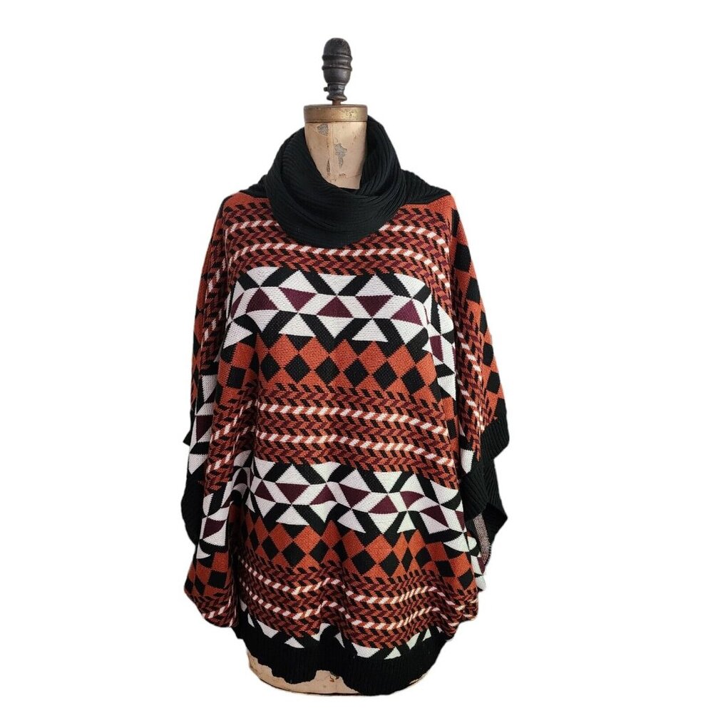 Anthropologie The Addison Story Ambar Poncho M L EUC